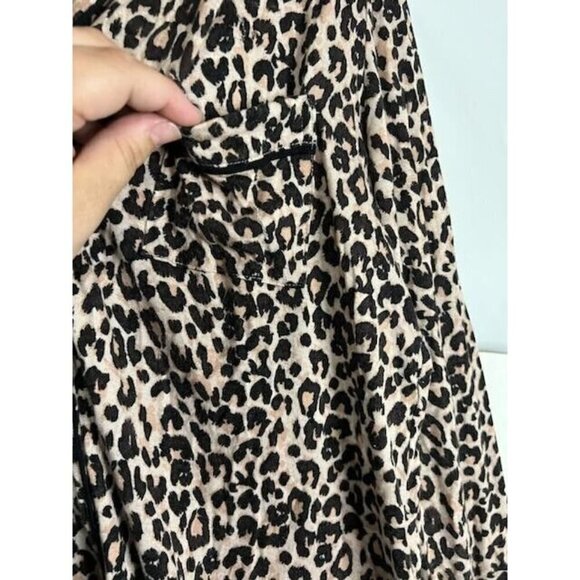 Pleion Nordtrom Rack Animal Print Top Small classic elegant dress rayon blend - Picture 4 of 5